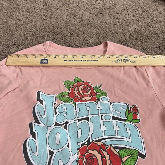 Rowdy Sprout Janis Joplin Rose Long Sleeve Rib Tee in Blush Teen Size 18 (L) - Picture 11 of 16